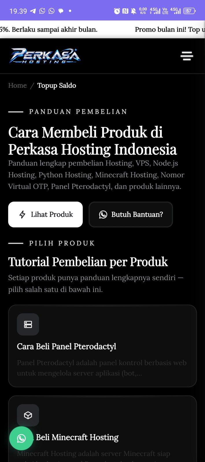 Screenshot 4 PERKASA HOSTING INDONESIA